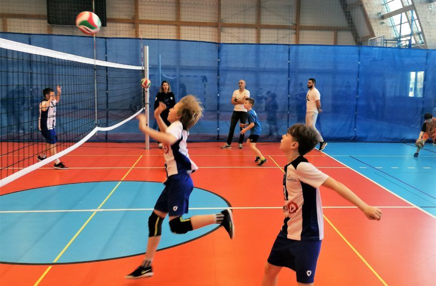 Najmłodsi siatkarze Volley Team Żychlin w akcji